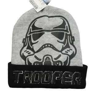 STAR WARS TROOPER DISNEY KIDS HAT AND GLOVES SET SMALL MEDIUM 4 - 7 YR